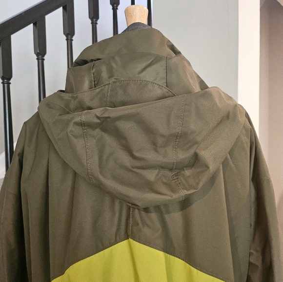 Columbia – 2--Tone Chartreuse and Olive Fleece Interchangeable Hooded Jacket -4X - Picture 8 of 16
